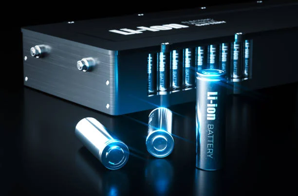 modernes-lithium-ionen-akku-technologie-konzept-metall-li-ion-akku-zellen-mit-elektrofahrzeug
